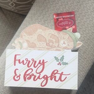 Furry & Bright Decorative Sign